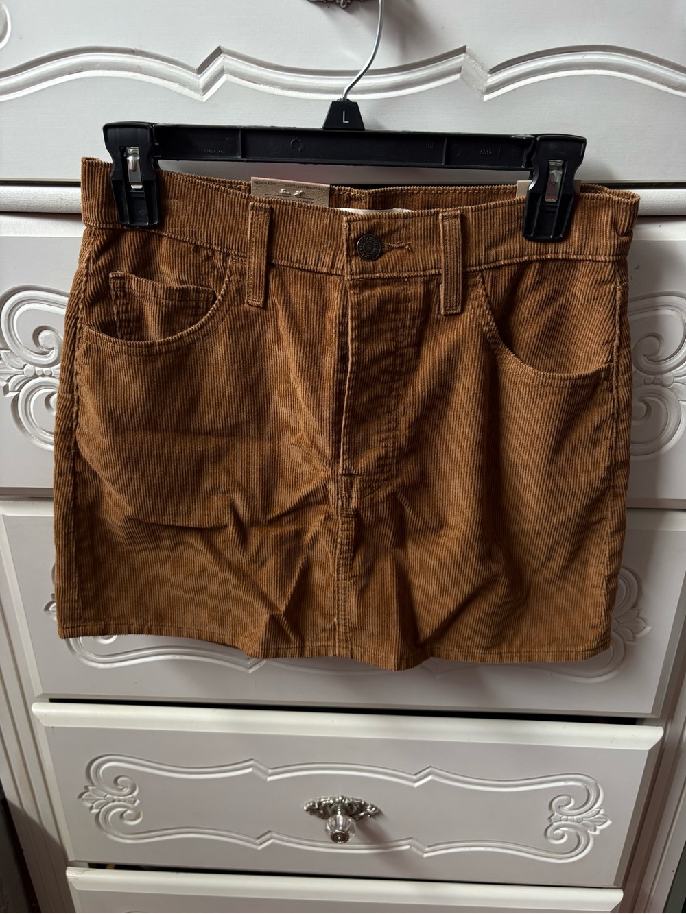 Levi's Corduroy Mini Skirt in Brown
